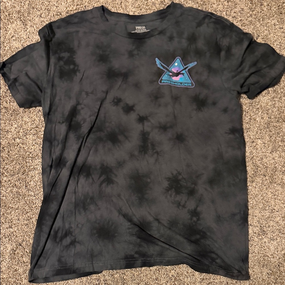 Pandora Passholder Men's Black Tie-Dye Tee Disney World Animal Kingdom Avatar